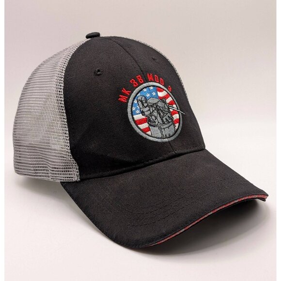 BAE Systems MK-38 MOD 3 Adjustable Strap Back Hat Cap Mesh Ship Defense Military